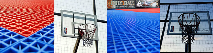 Basketbalové miny ihrisko v Basket Parku pred predajňou BBALLTOWN. Osadený športový povrch a basketbalový kôš Spalding.